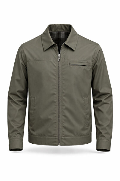 REGOS معطف وسترة صيفية رفيعة ذات ياقة كلاسيكية كبيرة الحجم للرجال