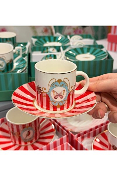 BALSA Çırağan Home Kelebek 2'li Fincan Takımı