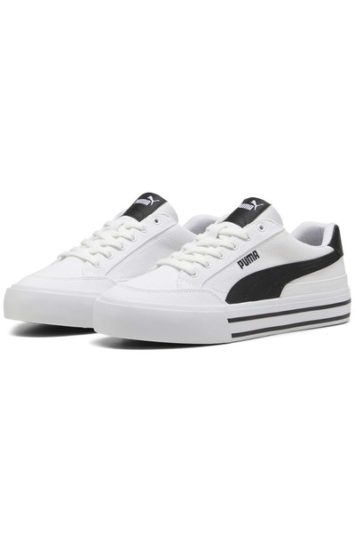 Puma Court Classic Vulc Fs 396353 Unisex Sports Shoes White-Black