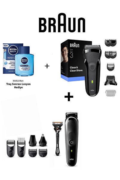 Braun Erkek Bakım ve Tıraş Makinesi Profesyonel Sakal ve Saç Şekillendirici F...