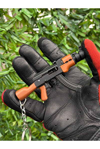 Nivu Boncuklu Oyuncak Tabanca - AK-47 Oyuncak Tüfek Anahtarlık