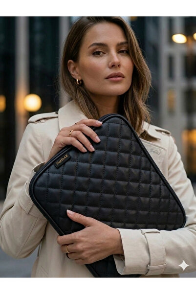 NorthAK 13.6 Inch MacBook Air Pro Compatible Pink Leather Laptop Bag Compatib...