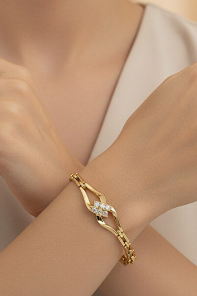 XUPING JEWELRY Stil Incisi/Xupıng Jewelry 14 Ayar Altın Kaplama Gurmet Zirkon...