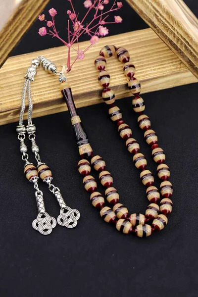 Midyat Gümüş Dünyası مسحوق قطع البيض مسبحة الصلاة العنبر