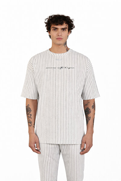 İLKCET MODA Striped Light Loose Cut Comfortable Tshirt