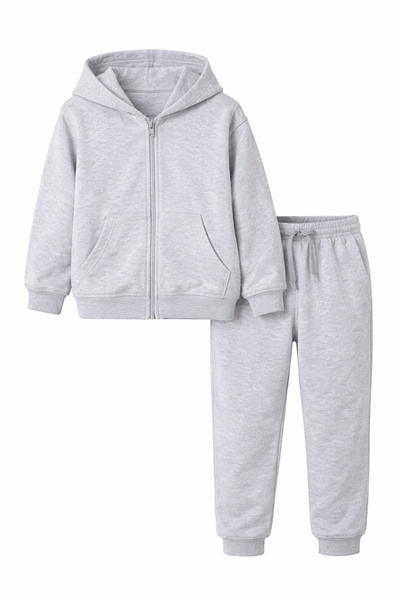 Bubito طقم مكون من قطعتين قطن 100% بغطاء للرأس للأطفال للجنسين (العمر 1-7) - ...