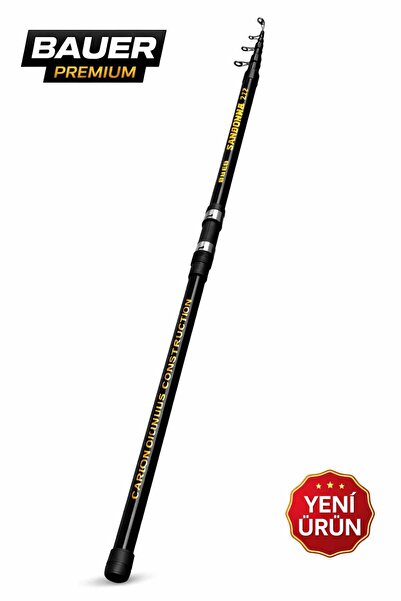 BAUER SAVARONA 412 CM CARBON MODÜL DESTEKLİ 100-200 GR TELESKOBİK SURF OLTA K...