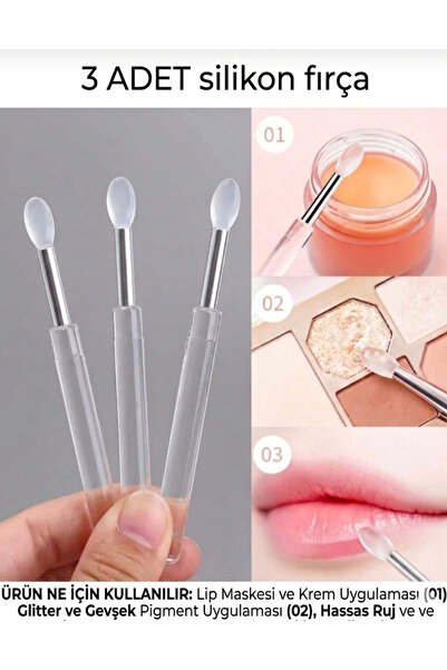 SEVRU فرشاة الشفاه المصنوعة من السيليكون الكريمي، جهاز طلاء الشفاه الناعم الم...