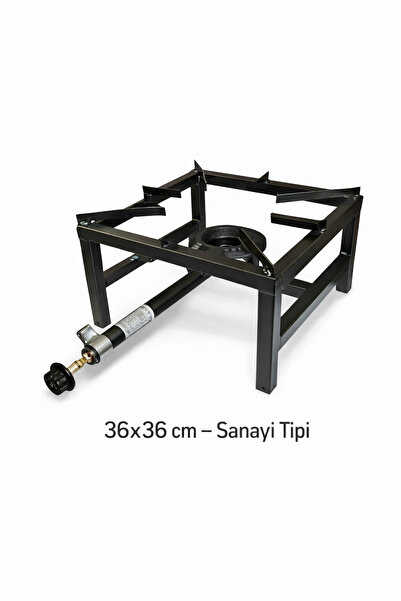 Özay Büyük Boy Canavar Ocak Ahçı Ocağı Sanayi Tipi Volkan Ocak 36x36 cm Yükse...