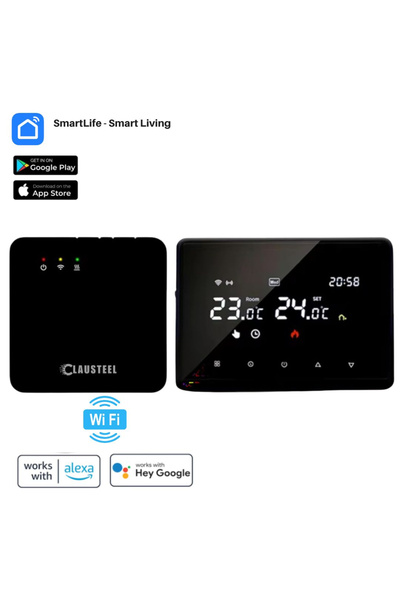 CLAUSTEEL Termostat inteligent wireless ME98, control de la distanță prin int...