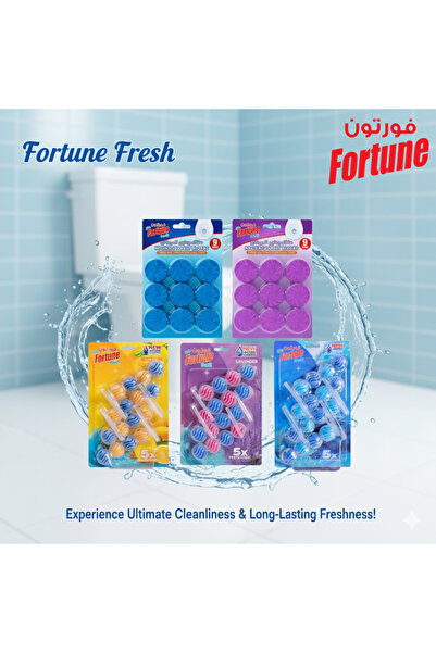 Fortune Toilet Rim Block Lavender Pack Of 2 Multicolour 4x55grams