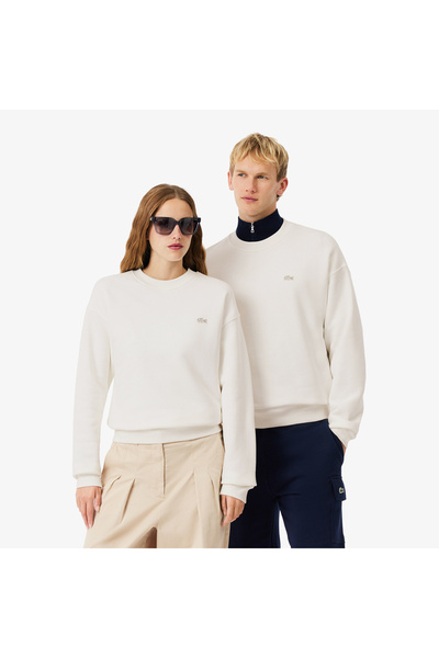 Lacoste سويت شيرت صوف ثقيل فضفاض - SH7745-00-70V