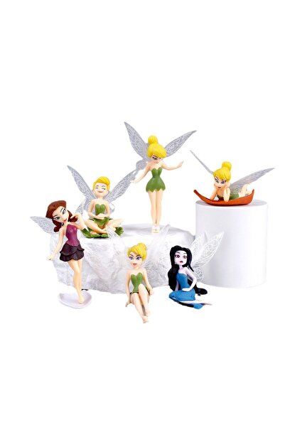 Choice مجموعة جديدة من 6 قطع شخصيات أنمي تينكربيل من القصص الخيالية للفتيات، ...