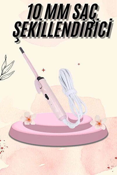 Kanonik Education مكواة تجعيد الشعر النحيفة 10 مم، مصفف شعر احترافي