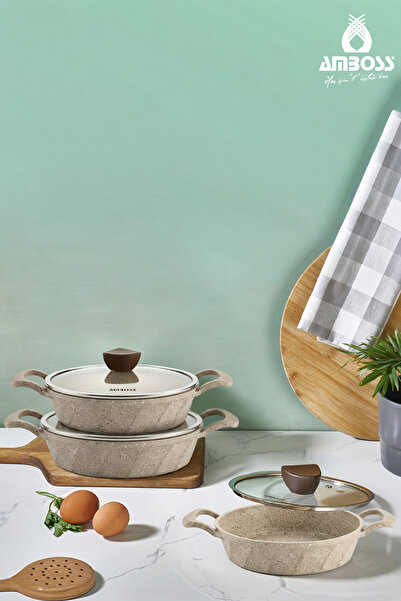 Amboss Σετ τραπεζιού από χυτό σίδερο Astral 6 τεμαχίων - Cappucino