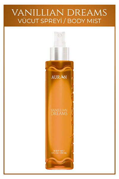 AURAN Vanillian Dreams Parfümlü Kadın Vücut Spreyi Vücut Kokusu Vücut Misti B...