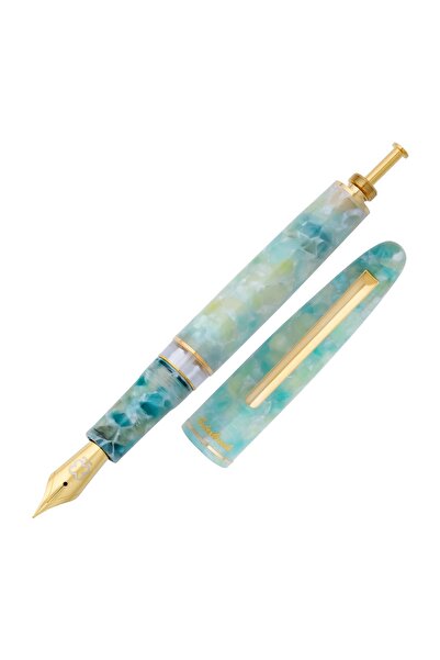 Esterbrook Estie Sea Glass Gold Pistonlu Dolma Kalem - Extra Fine Uç