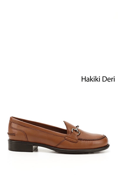 GÖNDERİ(R) Pantofi de damă, maro, cu cataramă antică, din piele naturală