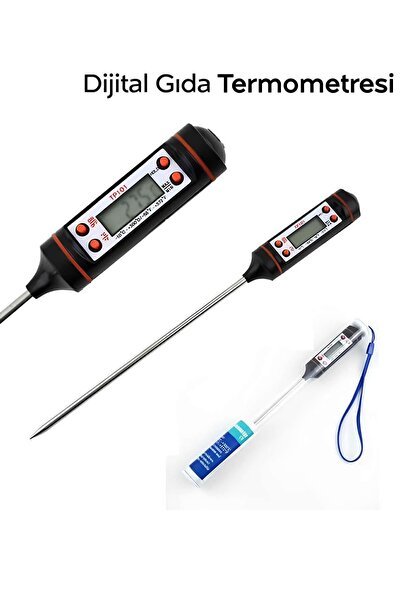 ARVALE Dijital Gıda Termometresi Sıcaklık Derece Kutulu Et Süt Mama Yemek Isı...