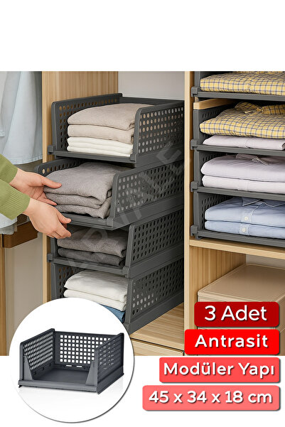 ARVALE 3 штуки рейкових органайзерів для одягу - Кухня Ванна кімната Організа...