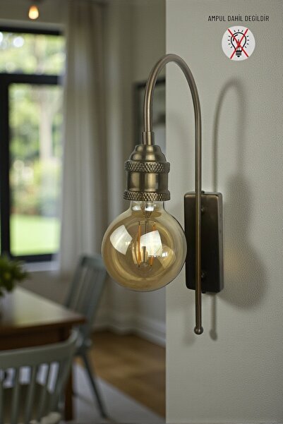 Bamyum ديكسي - مصباح حائط معدني مزخرف بلون عتيق E14