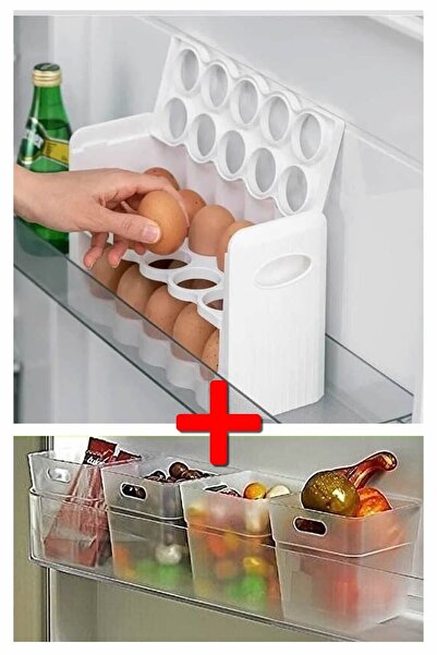 ARVALE مجموعة منظم داخل الخزانة| 30 كوب بيض و4 منظمات داخل الأغطية