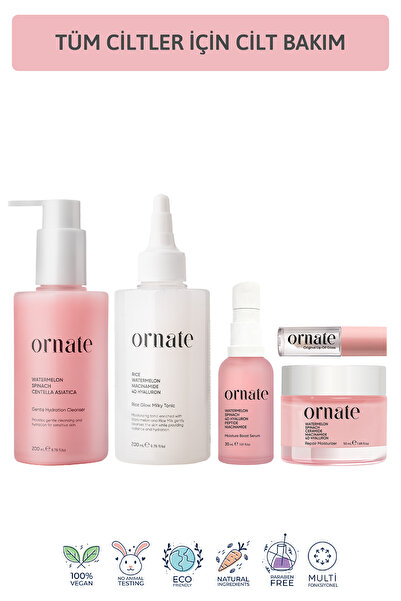 ORNATE Tüm Ciltler için Nemlendirici ve Aydınlatıcı Peptit, Hyalüronik Asit, ...