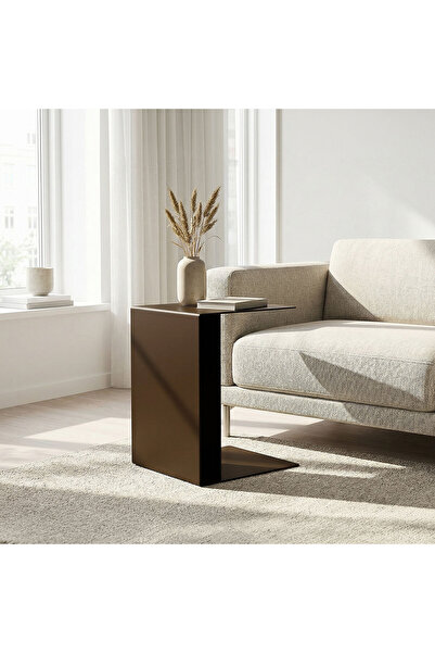 Artepera Fold Metal C Sehpa, Dekoratif Yan Sehpa, Modern Tasarım