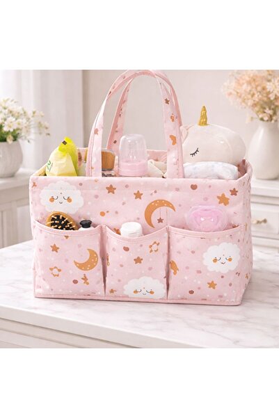 MorBebe حقيبة العناية المحمولة بنمط الطفل (وردي)