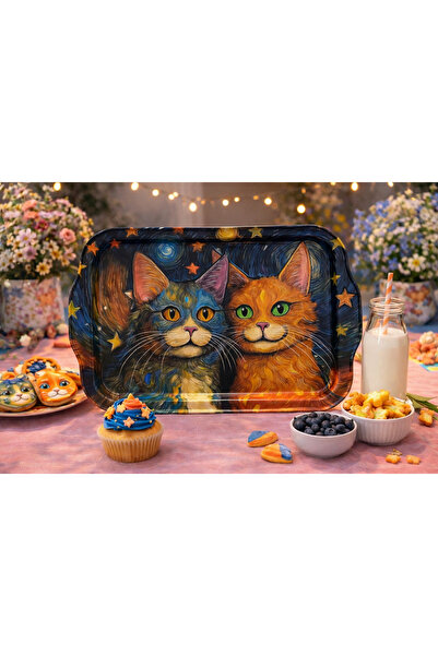 ATAGİFT HEDİYELİK صينية تقديم معدنية بتصميم السنة الجديدة - صينية تقديم بنمط ...