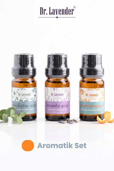 Dr.Lavender Lavanta, Portakal Kabuğu, Okaliptus Uçucu Yağ Buhurdanlık Yağı Di...