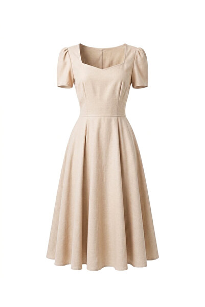 Retrobird Πέτρινο πολύχρωμο Matilda μακρύ γυναικείο φόρεμα