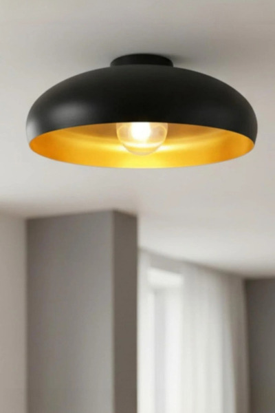 Bamyum Androa Siyah Plafonyer - Iç Renk Gold Iç Mekan Aydınlatma Dekoratif Mu...