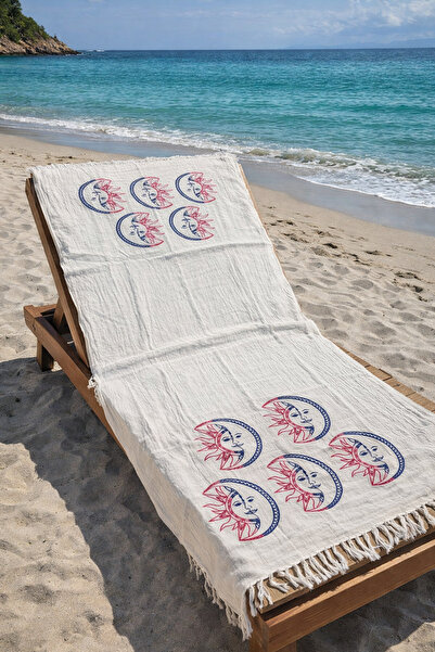 vita Muslin Peshtemal Printed 100% Cotton Organic Beach Towel Linen 3 Layer L...