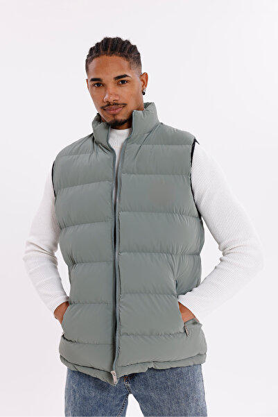 Firststops Vestă gonflabilă din material Nova verde mentă pentru bărbați