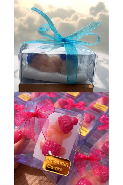 Tudi Home Yastıkta Yatan Bebek (10 adet)- Doğum, Mevlüt, Sünnet,Baby shower h...