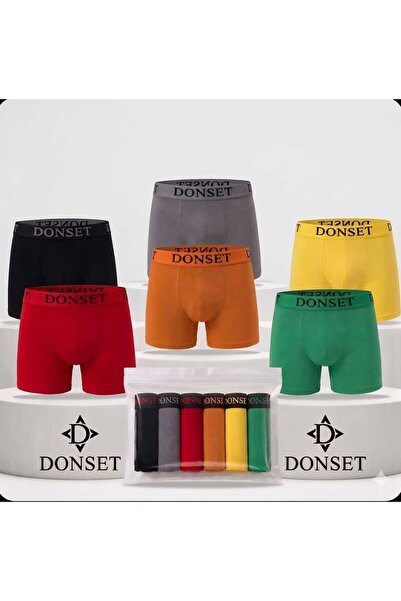 donset Ανδρικά Μποξεράκια - Ειδική Συσκευασία 6 τεμαχίων & 90% Βαμβάκι & 10% ...
