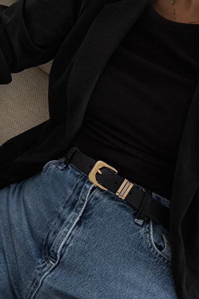 keisy Carla Gold cu cataramă Femei detaliu la cusătură curea