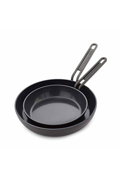 Greenpan Stanley Tucci™ Kızartma Tavası 2'li 20 cm + 26 cm Milano Siyah