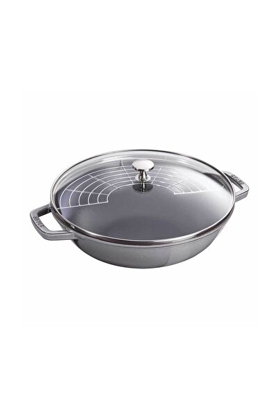 STAUB Mini Wok Cast Iron Cookware 30 cm Gray