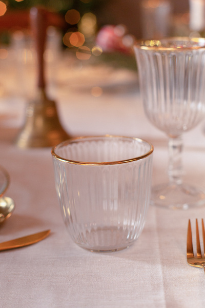 Rakle Splendid Gold 4-Piece Water Glass Set 290 cc