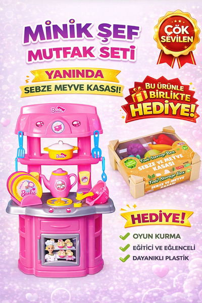Sayıcı Kids Şef Mutfak Seti Oyuncak | Rol Yapma ve Eğlenceli Oyun Seti | Çocu...