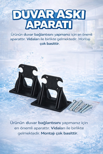 İKOMAK Bina Girişi 10" Üçlü Filtre, Daire, Villa Girişi 3/4"
