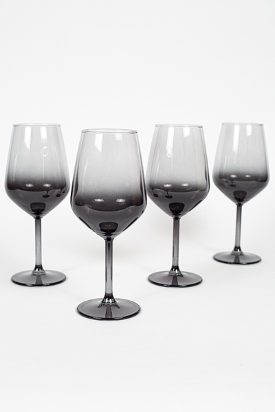 Rakle New Iconic 4'lü Kadeh Seti Füme 490 cc