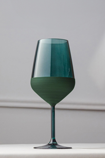 Rakle Matte 4'lü Kadeh Seti Yeşil 490 cc