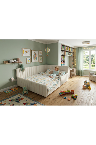 Puf Bebe Montessori serisi_ Çocuk ve Bebek Yatağı 120x200 ölçüde(İç yatak dah...