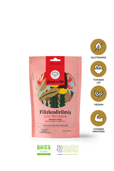THE GOOD WİLD Filizlendirilmiş Çıtır Mercimek | Glutensiz Vegan Atıştırmalık ...