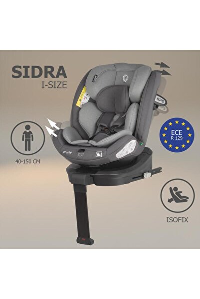 Coccolle Scaun auto rotativ cu Isofix Coccolle Sidra iSize Premium Line, teti...