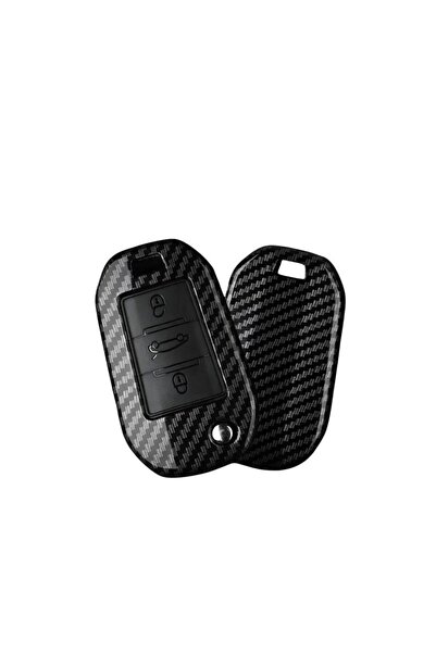 ÖZEN KEYS For Peugeot 301 308 280 508 2008 3008 Citroen C4 C3 Carbon Key Case...