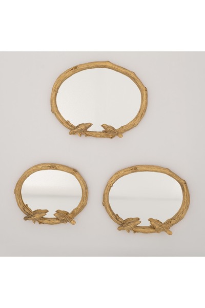 Selim Kuşlu 3'lü Ayna Altın